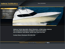 Tablet Screenshot of hatterasyachtbrokers.com